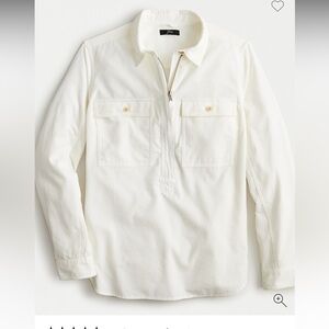 Jcrew Half-zip corduroy shirt-jacket. Xs never worn fits